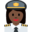 woman pilot, dark skin tone